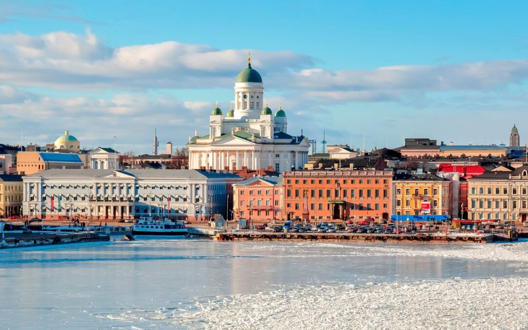 Cabañas en los lagos De Finlandia