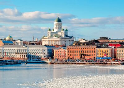 Cabañas en los lagos De Finlandia